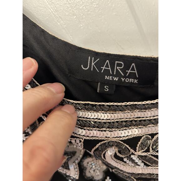 J KARA New York Womens Size Small Beaded and Sequined Top - Picture 2 of 14
